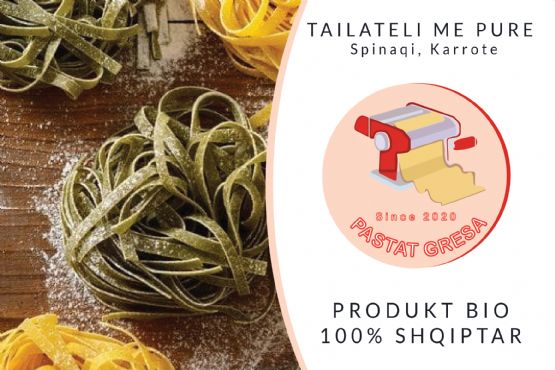 Pasta Taliateli / Tagliatelle me Spinaq dhe veze fshati nga Pasta Gresa